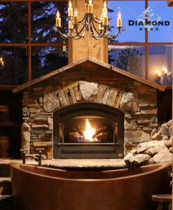 Fireplace   Luxury Bath = Total Romance