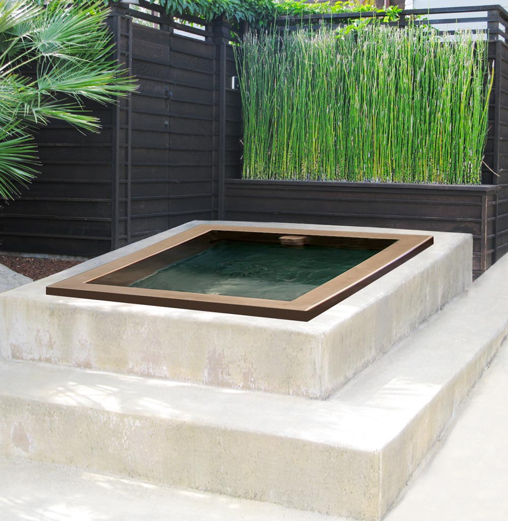 Custom Copper Cold therapy pool. Dimensions- 48