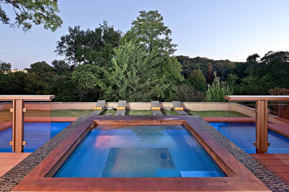Copper Spa with Bench Seating 92