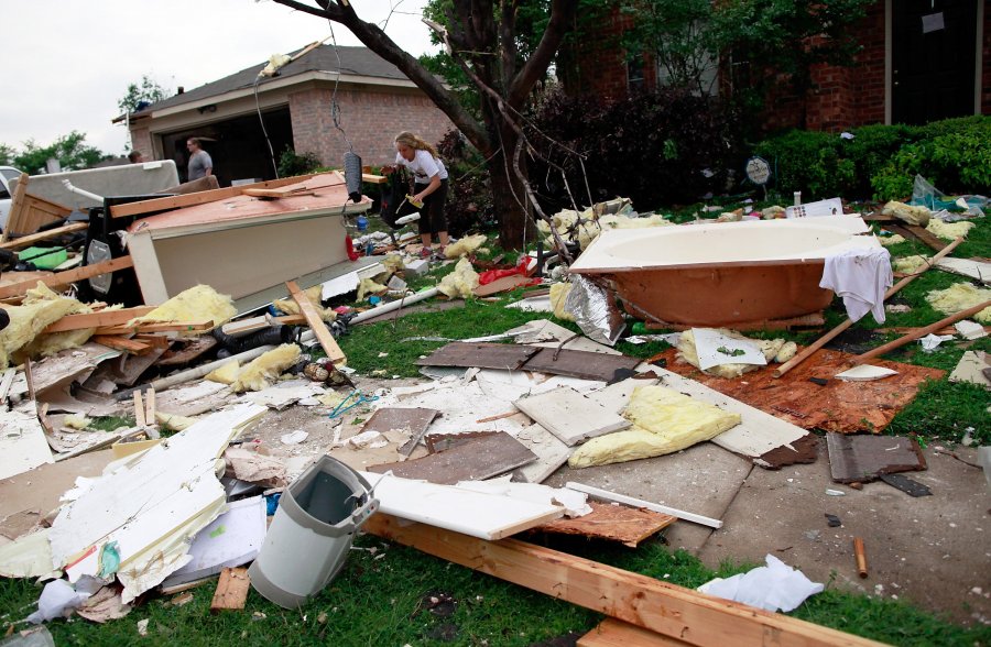 Metal Bath is all that is left in tornado