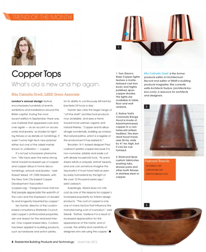 Copper Trends in the Design World