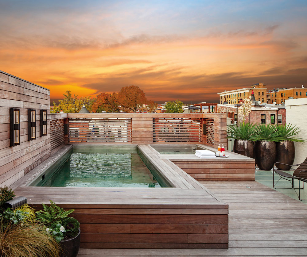 Custom roof top stainless steel pool 97