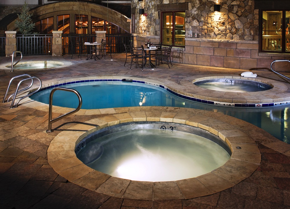 Vail Plaza Hotel, Vail Colorado Stainless Steel Circular Spas (3) 86” round x 36”