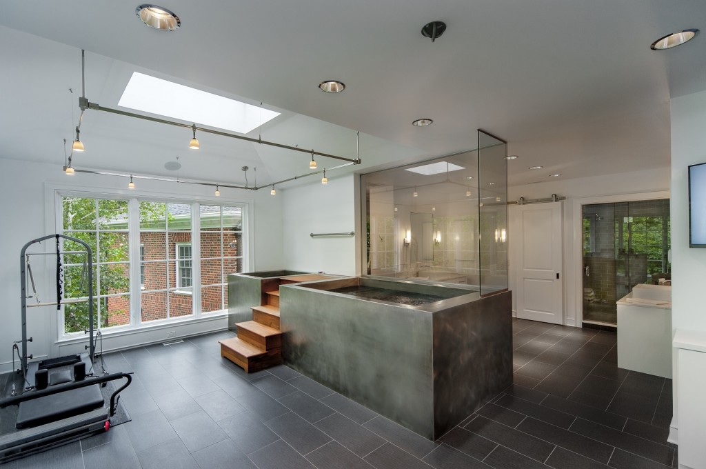 Metal Hot tub and cold plunge pool