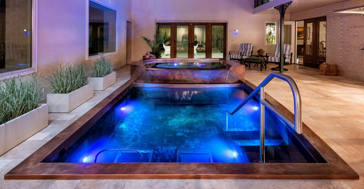 Copper Swimming Pool Luxury & Sustainable Copper Pool Diamond Spas